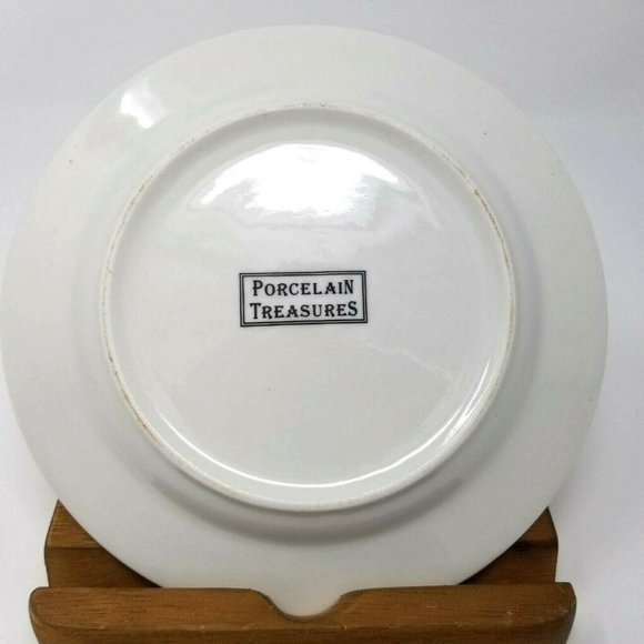 Porcelain Treasures Dessert Plates Antique Chairs - Picture 6 of 12